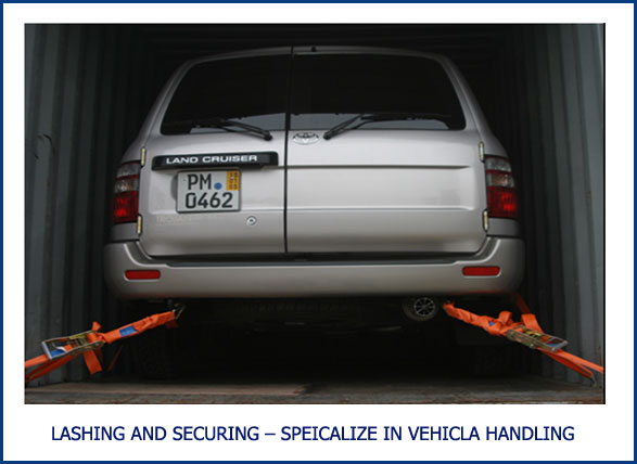 LASHING AND SECURING – SPEICALIZE IN VEHICLA HANDLING